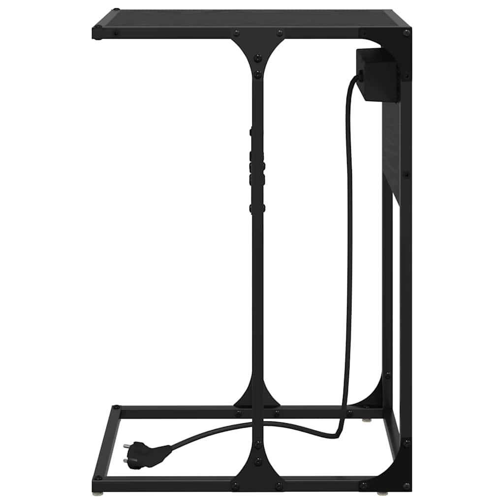 Nachttisch Schwarze Eiche Holzwerkstoff Schwarz Eichen-Optik