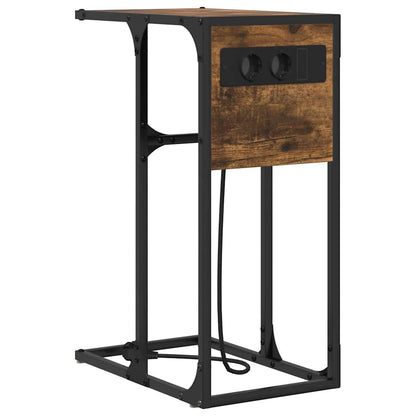 Nachttisch Räuchereiche Holzwerkstoff