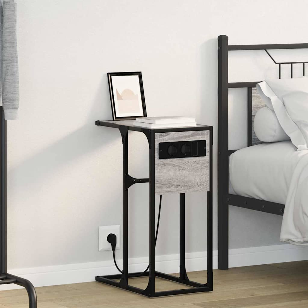 Nachttisch Grau Sonoma Holzwerkstoff