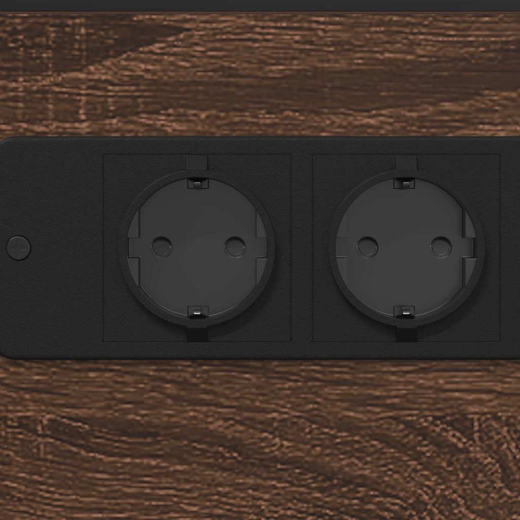 Nachttisch Braune Eiche Holzwerkstoff Braun Eichen-Optik