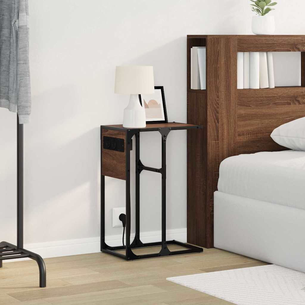 Nachttisch Braune Eiche Holzwerkstoff Braun Eichen-Optik