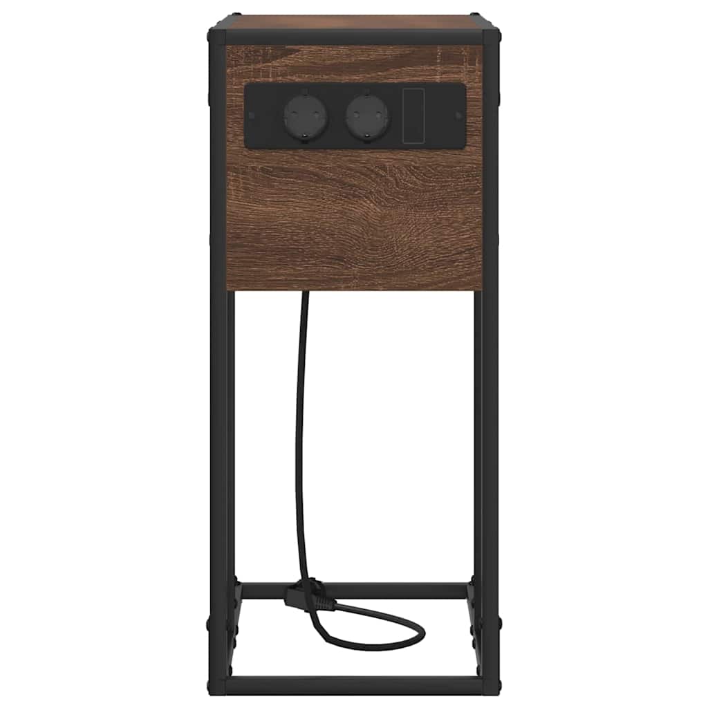 Nachttisch Braune Eiche Holzwerkstoff Braun Eichen-Optik