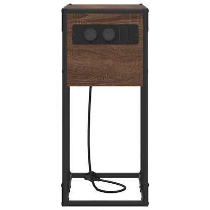 Nachttisch Braune Eiche Holzwerkstoff Braun Eichen-Optik