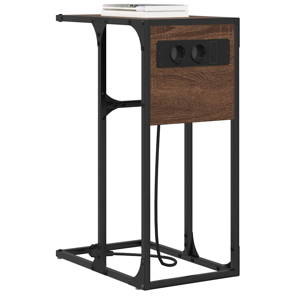 Nachttisch Braune Eiche Holzwerkstoff Braun Eichen-Optik