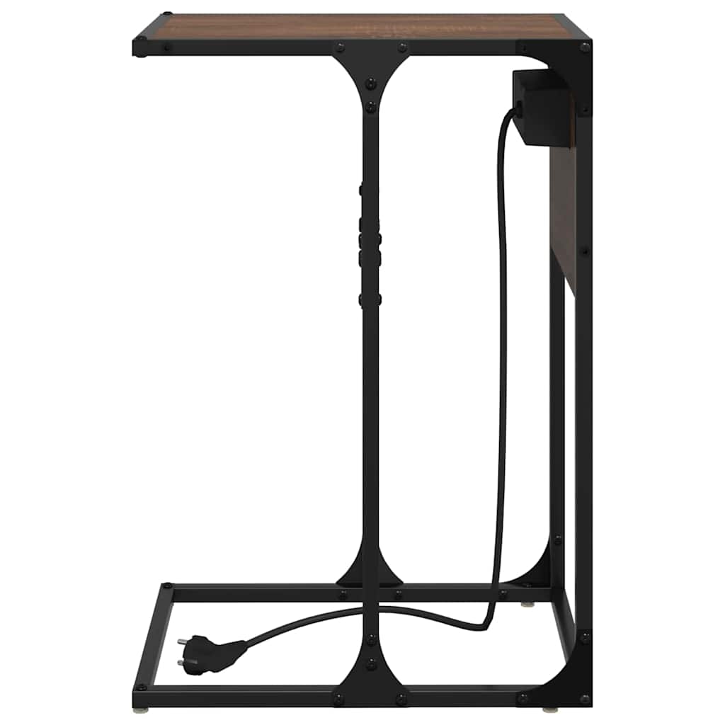 Nachttisch Braune Eiche Holzwerkstoff Braun Eichen-Optik