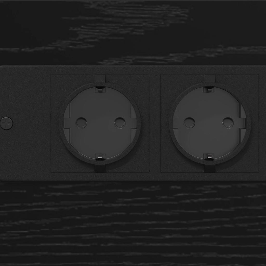 Nachttisch Schwarze Eiche 41,5 x 26 x 60,5 cm Holzwerkstoff