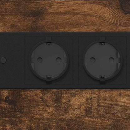 Nachttisch Räuchereiche 41,5 x 26 x 60,5 cm Holzwerkstoff