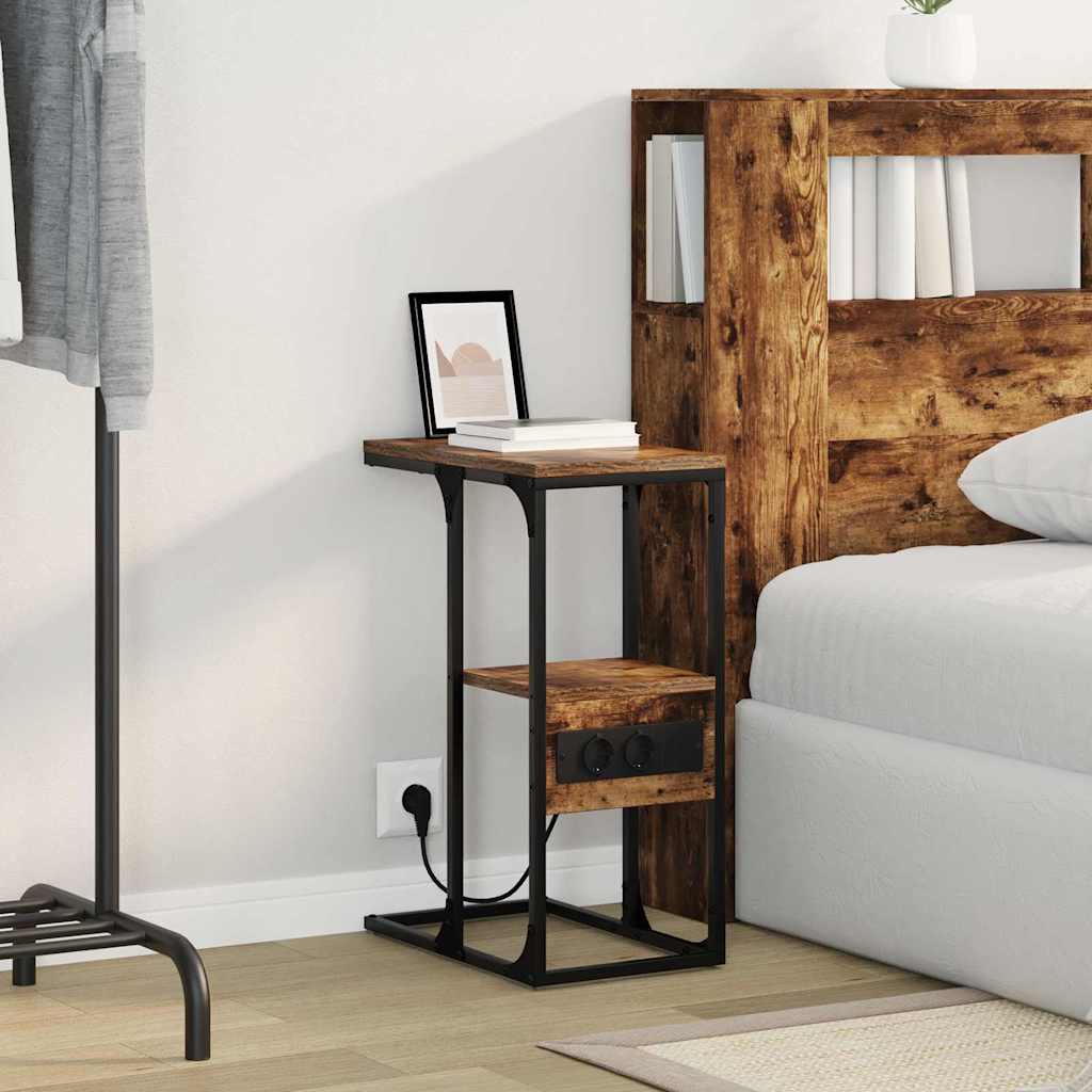 Nachttisch Räuchereiche 41,5 x 26 x 60,5 cm Holzwerkstoff