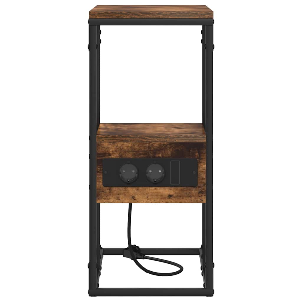 Nachttisch Räuchereiche 41,5 x 26 x 60,5 cm Holzwerkstoff