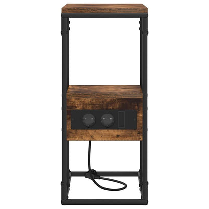 Nachttisch Räuchereiche 41,5 x 26 x 60,5 cm Holzwerkstoff