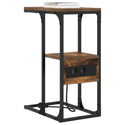 Nachttisch Räuchereiche 41,5 x 26 x 60,5 cm Holzwerkstoff