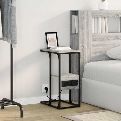 Nachttisch Grau Sonoma 41,5 x 26 x 60,5 cm Holzwerkstoff