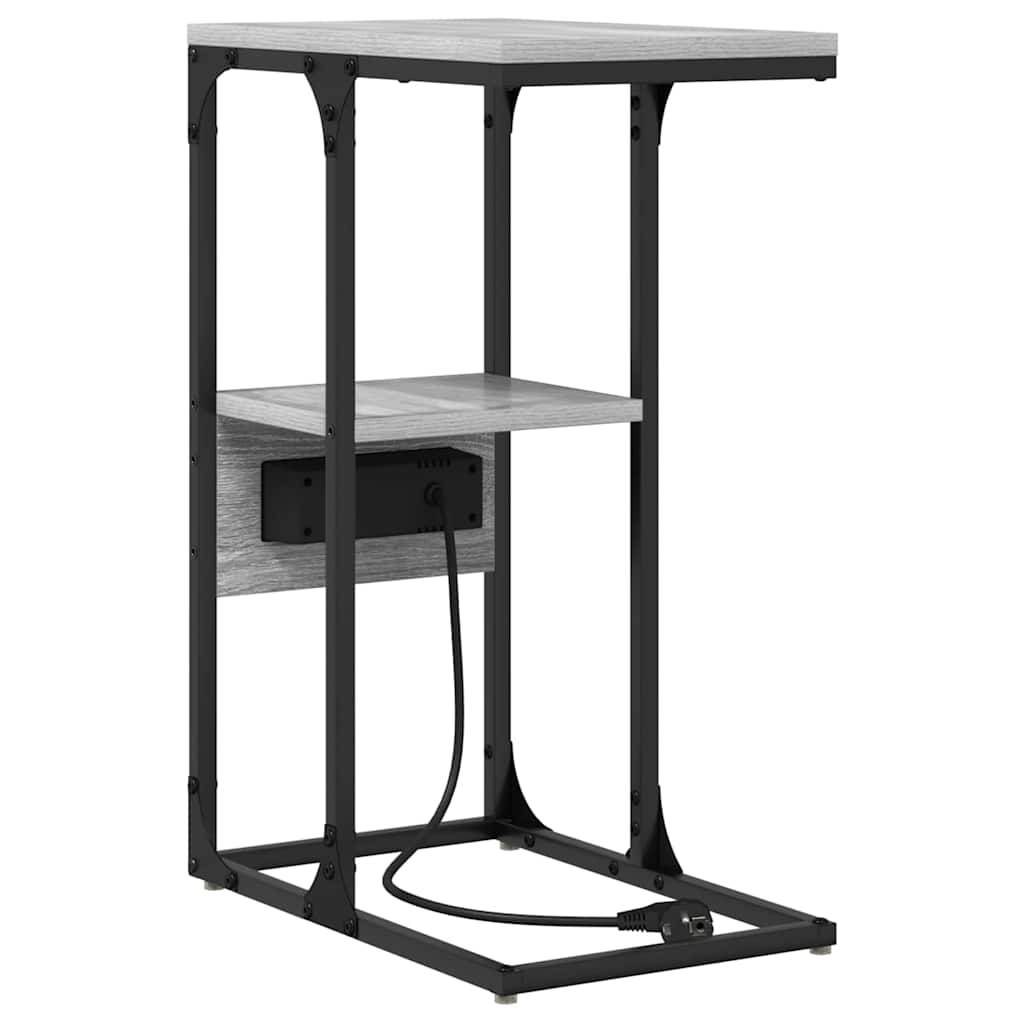 Nachttisch Grau Sonoma 41,5 x 26 x 60,5 cm Holzwerkstoff