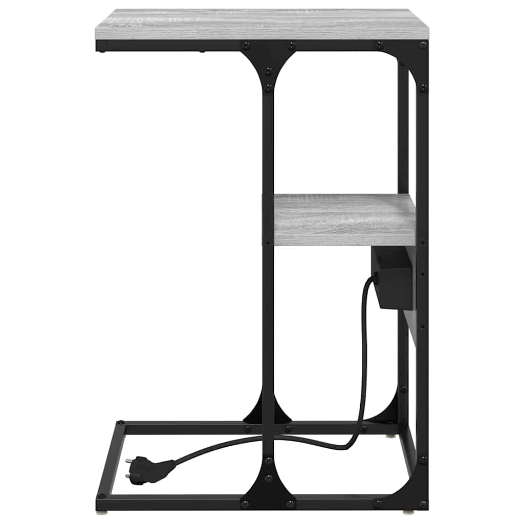 Nachttisch Grau Sonoma 41,5 x 26 x 60,5 cm Holzwerkstoff