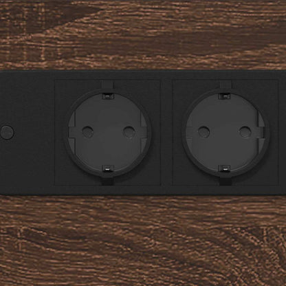 Nachttisch Braune Eiche 41,5 x 26 x 60,5 cm Holzwerkstoff