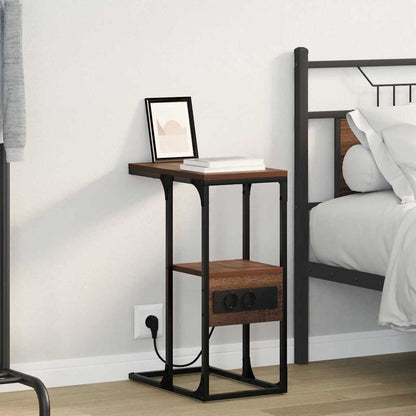 Nachttisch Braune Eiche 41,5 x 26 x 60,5 cm Holzwerkstoff