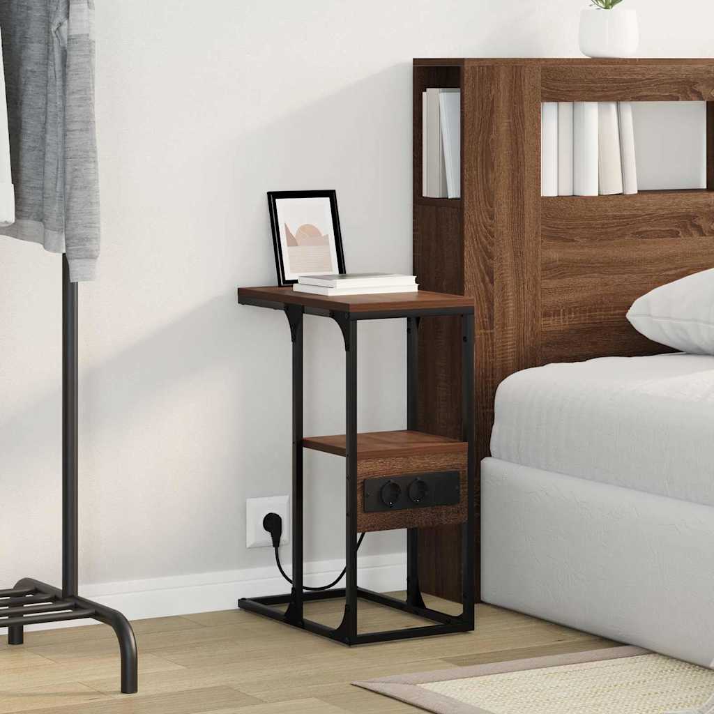 Nachttisch Braune Eiche 41,5 x 26 x 60,5 cm Holzwerkstoff