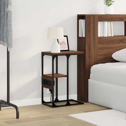 Nachttisch Braune Eiche 41,5 x 26 x 60,5 cm Holzwerkstoff