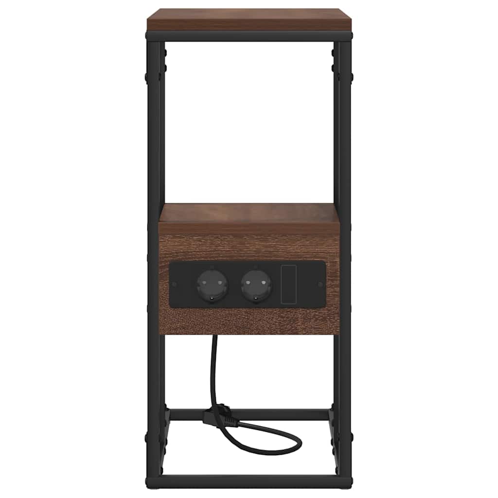 Nachttisch Braune Eiche 41,5 x 26 x 60,5 cm Holzwerkstoff