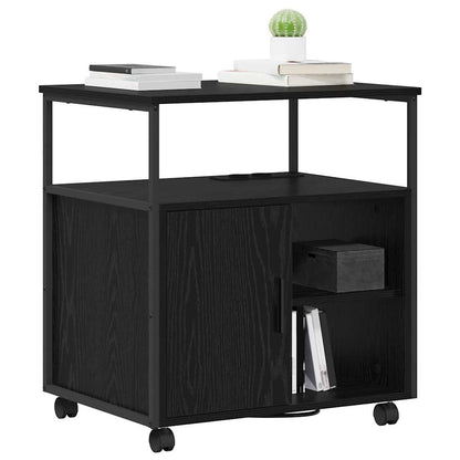 Büroschrank mit Lademöglichkeit Schwarze Eiche 61 x 46 x 67 cm