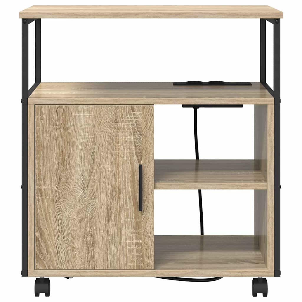 Büroschrank mit Lademöglichkeit Sonoma Eiche 61 x 46 x 67 cm