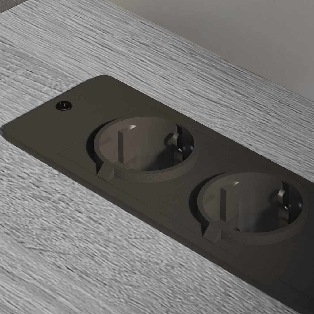 Büroschrank mit Lademöglichkeit Grau Sonoma 61 x 46 x 67 cm