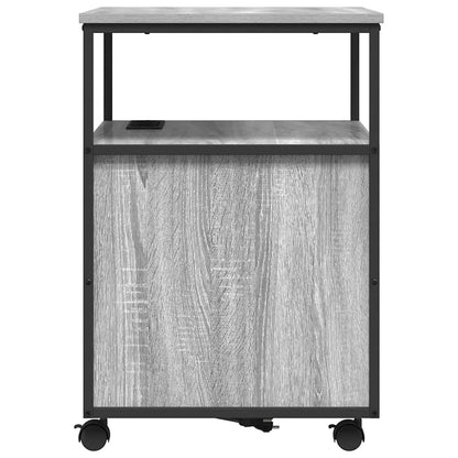 Büroschrank mit Lademöglichkeit Grau Sonoma 61 x 46 x 67 cm