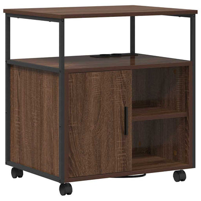 Büroschrank mit Lademöglichkeit Braune Eiche 61 x 46 x 67 cm