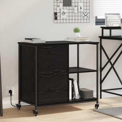 Büroschrank Schwarze Eiche 76 x 41 x 72 cm Holzwerkstoff