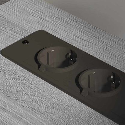 Büroschrank mit Rad Grau Sonoma 76 x 41 x 72 cm Holzwerkstoff