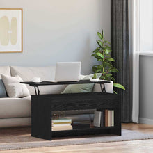 Couchtisch Schwarz Eichen-Optik 80 x 50.5 x 41.5 cm