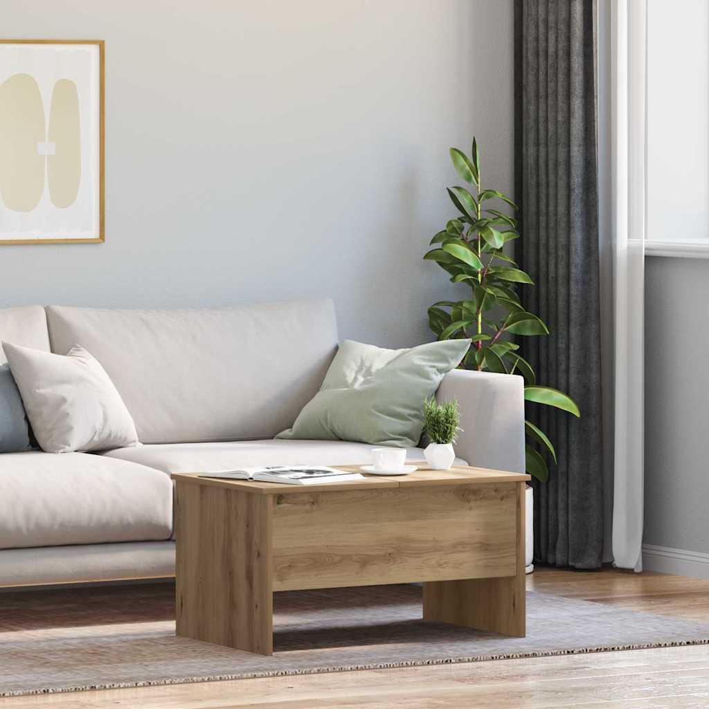 Couchtisch Artisan-Eiche 80 x 50,5 x 42,5 cm Holzwerkstoff