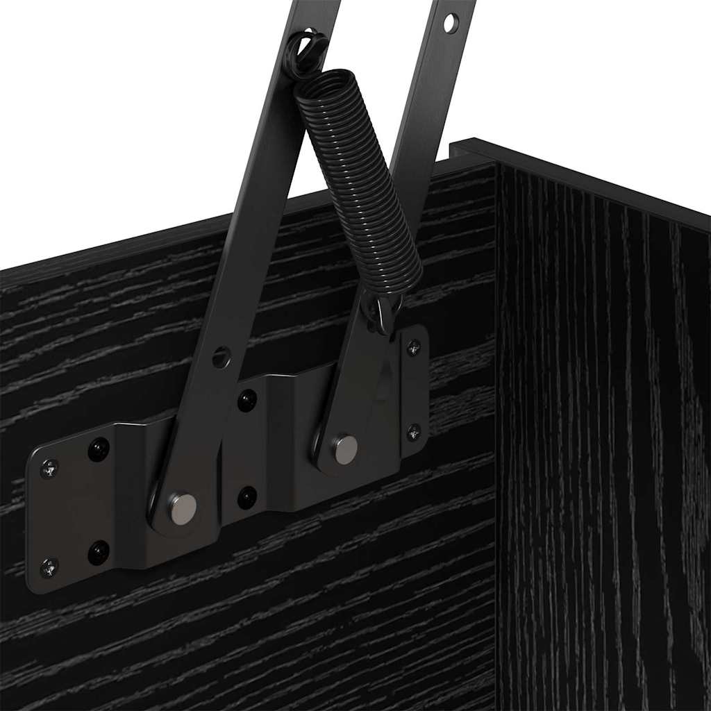 Couchtisch Schwarz Eichen-Optik 80 x 50,5 x 42,5 cm