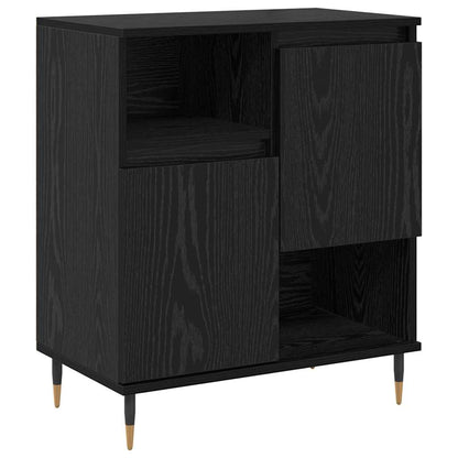 Sideboard Schwarz Eichen-Optik 60 x 35 x 70 cm Holzwerkstoff