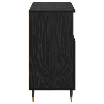 Sideboard Schwarz Eichen-Optik 60 x 35 x 70 cm Holzwerkstoff