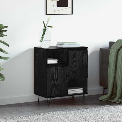 Sideboard Schwarz Eichen-Optik 60 x 35 x 70 cm Holzwerkstoff