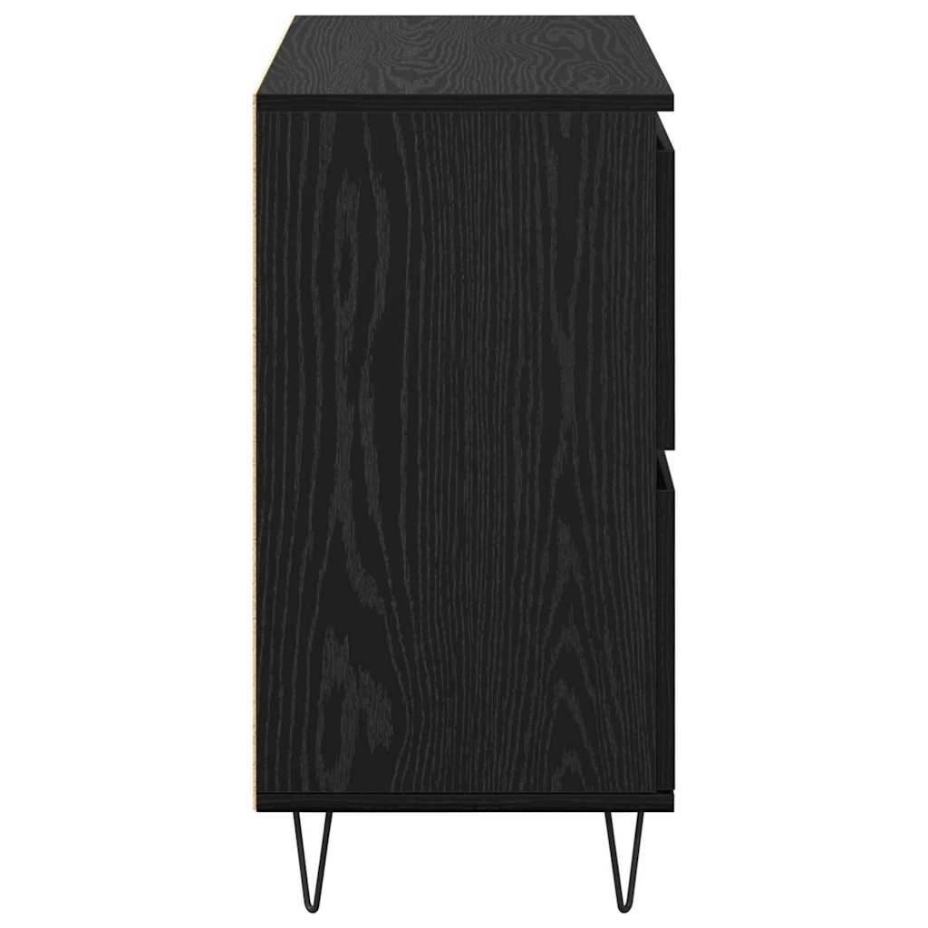 Sideboard Schwarz 60 x 35 x 70 cm Holzwerkstoff