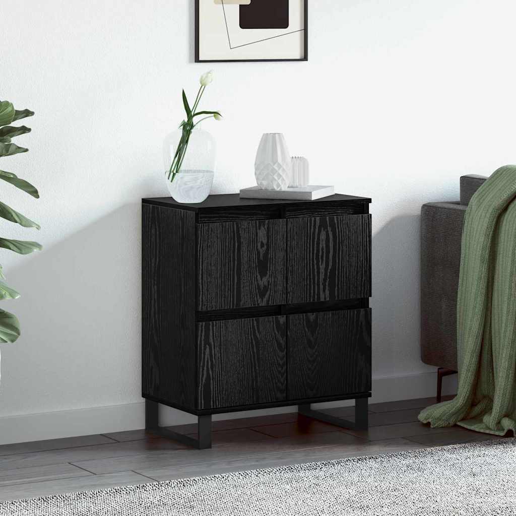 Sideboard Schwarz 60 x 35 x 70 cm Holzwerkstoff