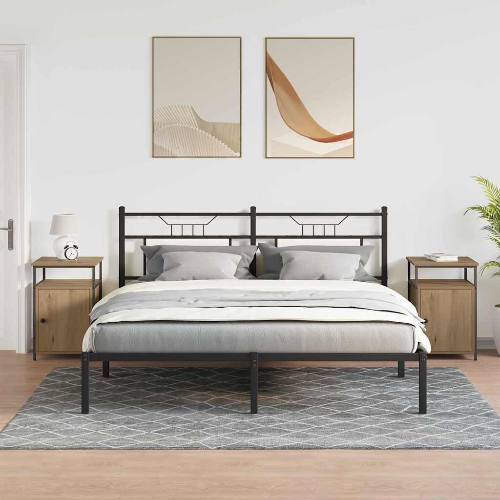 Nachttisch Artisan-Eiche Holzwerkstoff