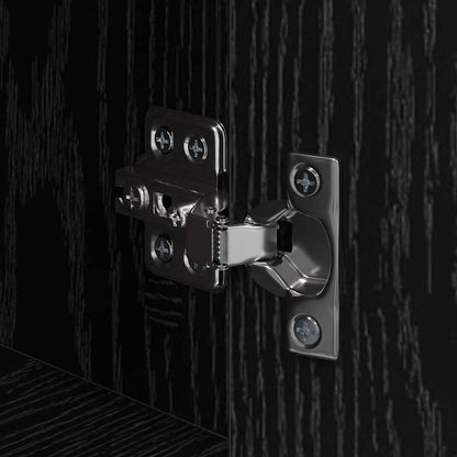 Nachttisch Schwarz Eichen-Optik Holzwerkstoff