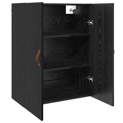 Wandschrank Schwarz 69.5 x 34 x 90 cm Holzwerkstoff
