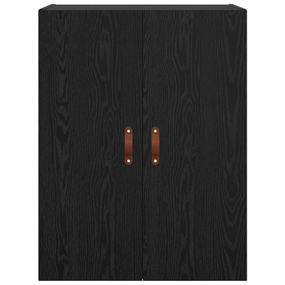 Wandschrank Schwarz 69.5 x 34 x 90 cm Holzwerkstoff