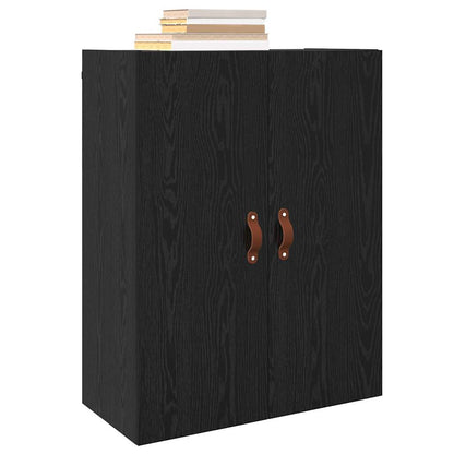 Wandschrank Schwarz 69.5 x 34 x 90 cm Holzwerkstoff