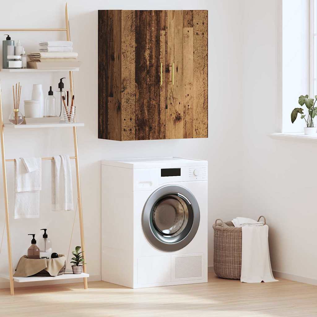 Wandschrank Wandmontiert Braun 69.5 x 34 x 90 cm Holzwerkstoff