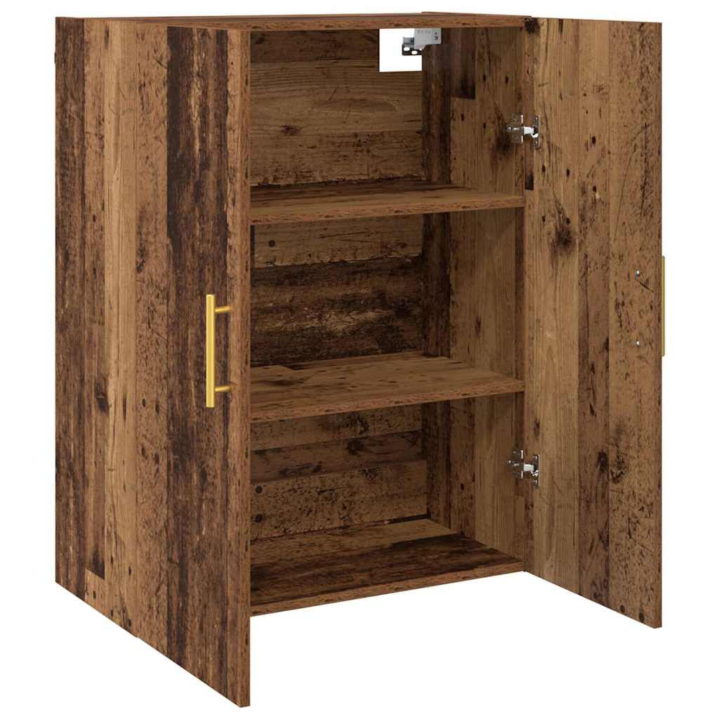 Wandschrank Wandmontiert Braun 69.5 x 34 x 90 cm Holzwerkstoff