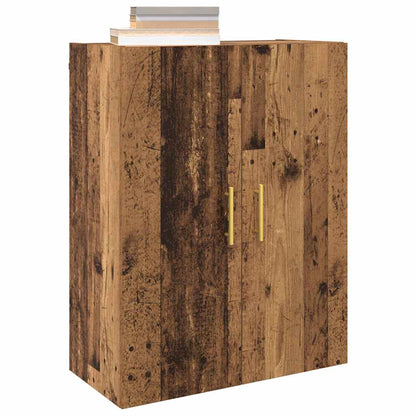 Wandschrank Wandmontiert Braun 69.5 x 34 x 90 cm Holzwerkstoff