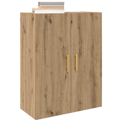Wandschrank Wandmontiert Braun 69.5 x 34 x 90 cm Holzwerkstoff