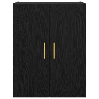 Wandschrank Schwarz 69.5 x 34 x 90 cm Holzwerkstoff