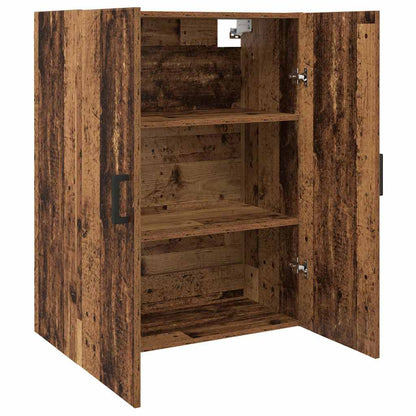 Wandschrank Wandmontiert Braun 69.5 x 34 x 90 cm Holzwerkstoff