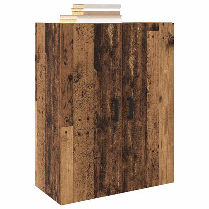Wandschrank Wandmontiert Braun 69.5 x 34 x 90 cm Holzwerkstoff